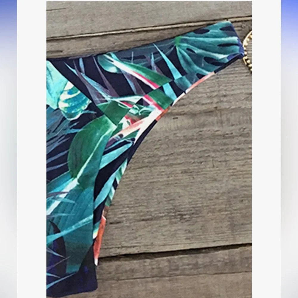 Tropical Floral Triangle Bikini Small